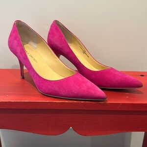 Ivanka Trump Pink Suede Heels